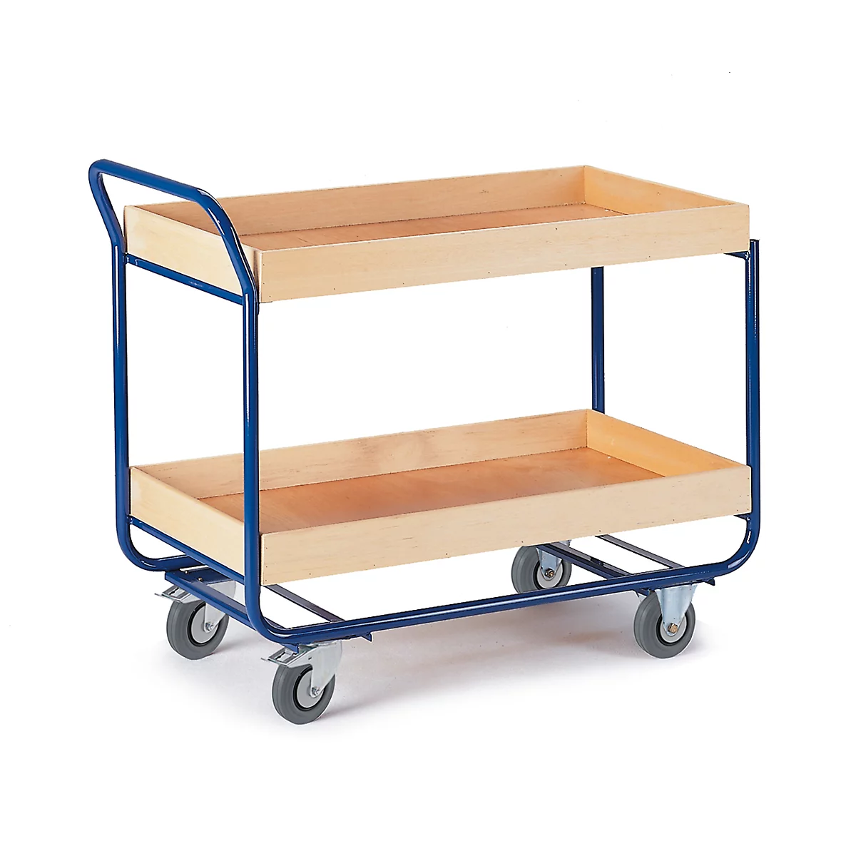 Etagewagen met 2 etages, met hoge rand, L 1000 x B 575 mm draagvermogen 150 kg