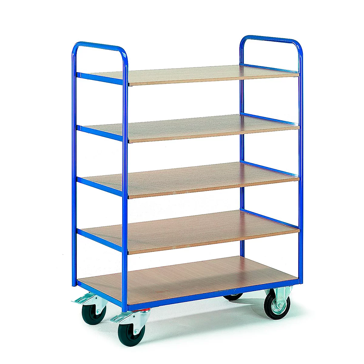 Etagewagen met 5 legborden, 1000 x 600 mm