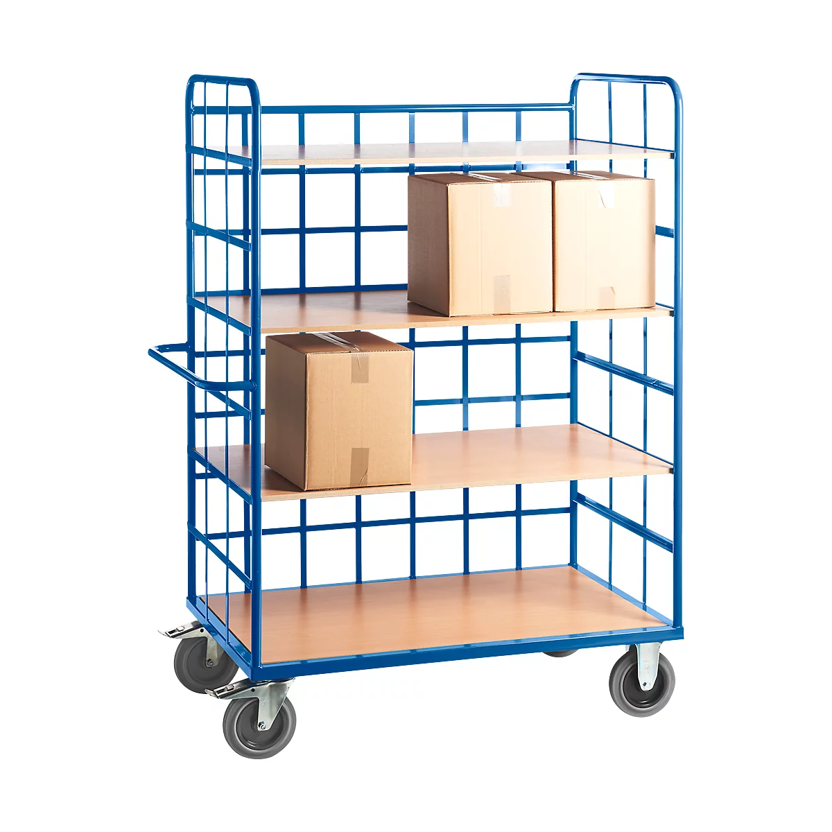 Etagewagen met rooster, 3 etages, L 1200 x B 800 mm