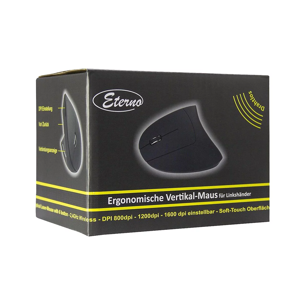 Eterno KM-206L - vertikale Maus - 2.4 GHz