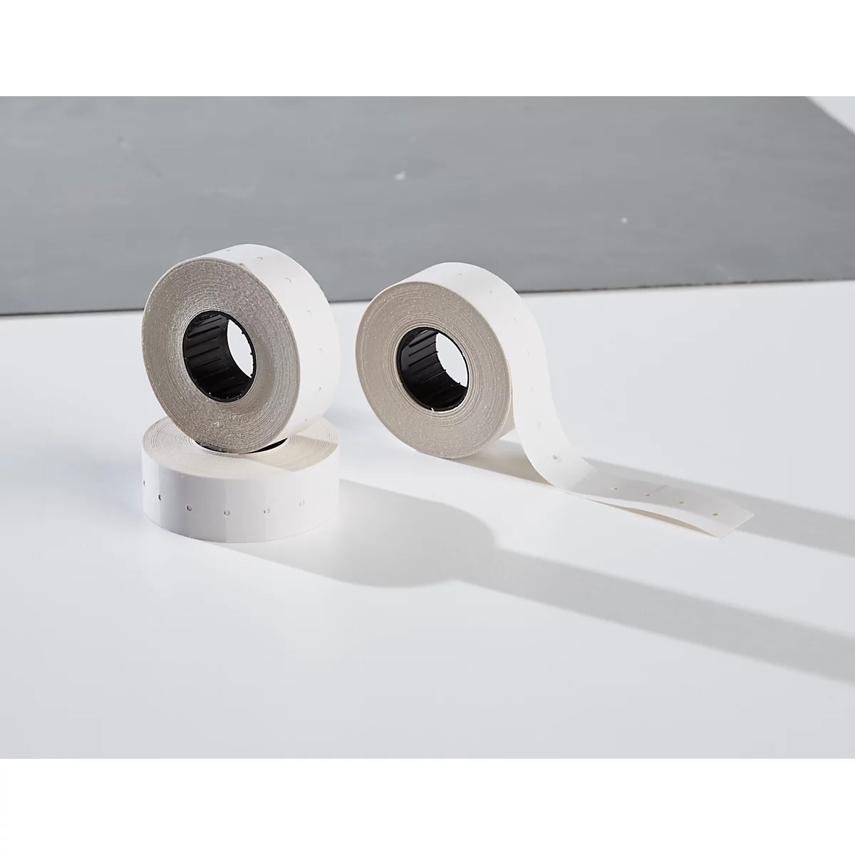 Etiketten, 22 x 12 mm, 10 rollen, wit (verwijderbaar)
