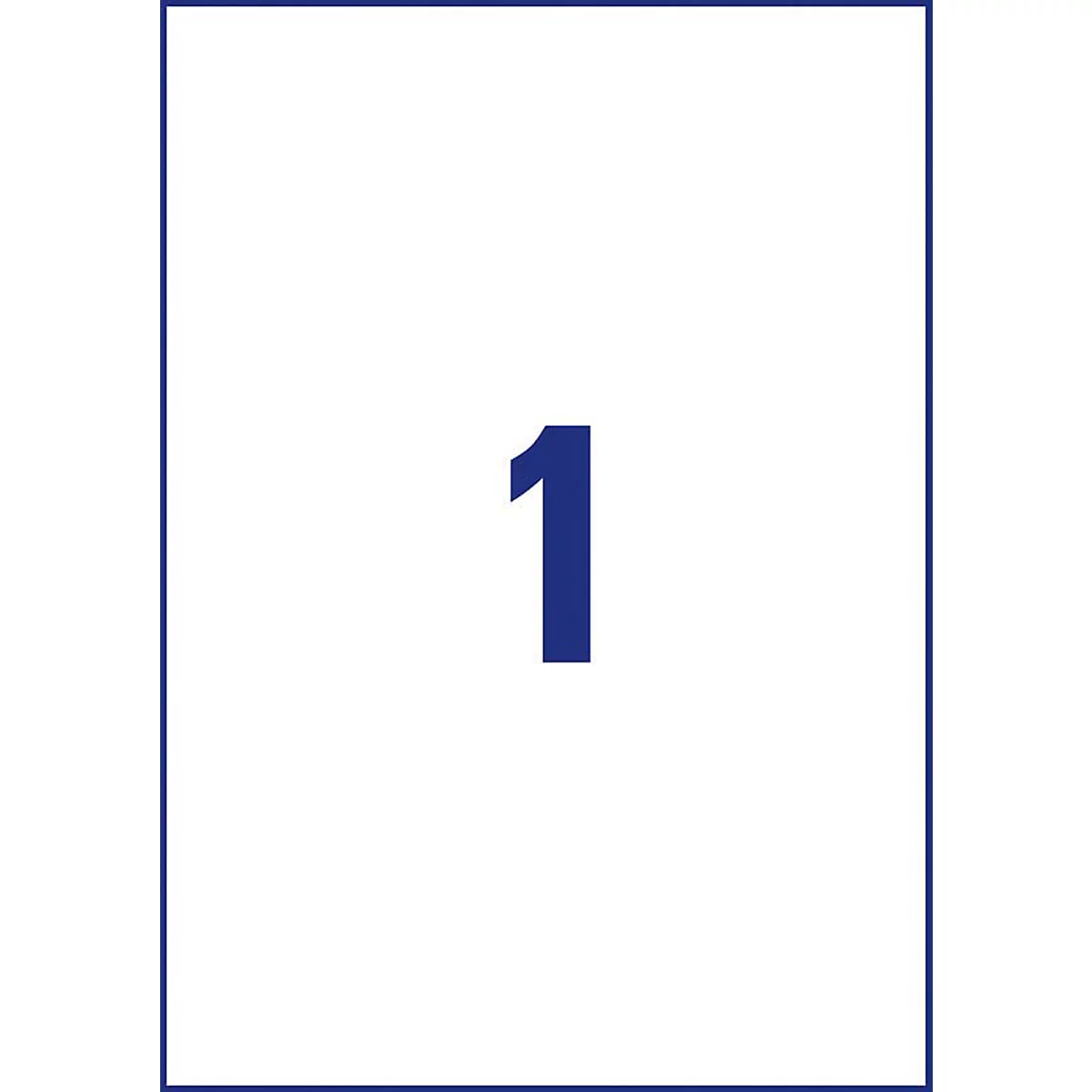 Etiketten AVERY® Zweckform, voor printertype inkjet/laser, rechthoekig, duurzaam, A4-formaat, papier, natuurwit, 100 etiketten, B 297 x H 210 mm