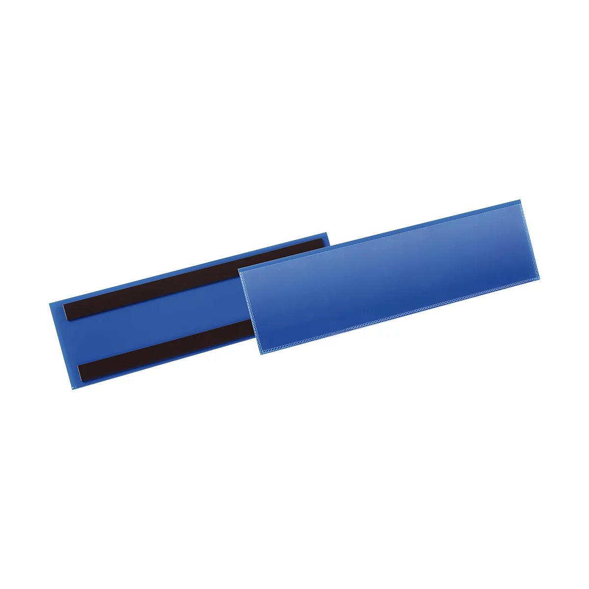 Etiketten- en markeringshoezen B 297 x H 74 mm, 50 st., blauw