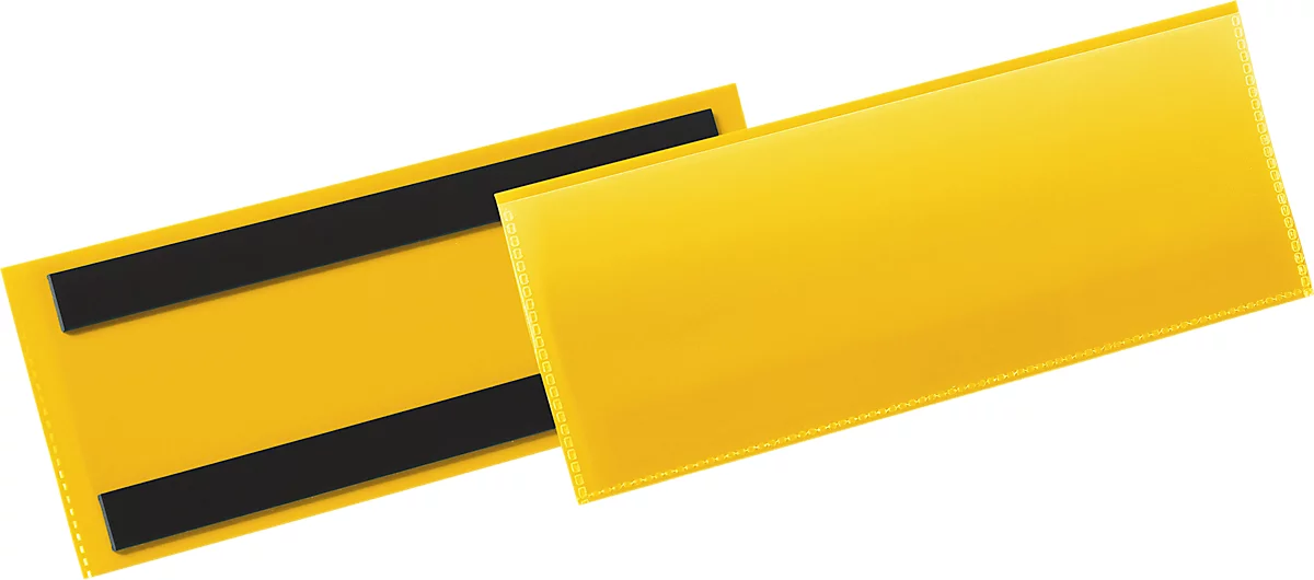Etiketten- und Kennzeichnungstaschen B 210 x H 74 mm, 50 Stück, gelb