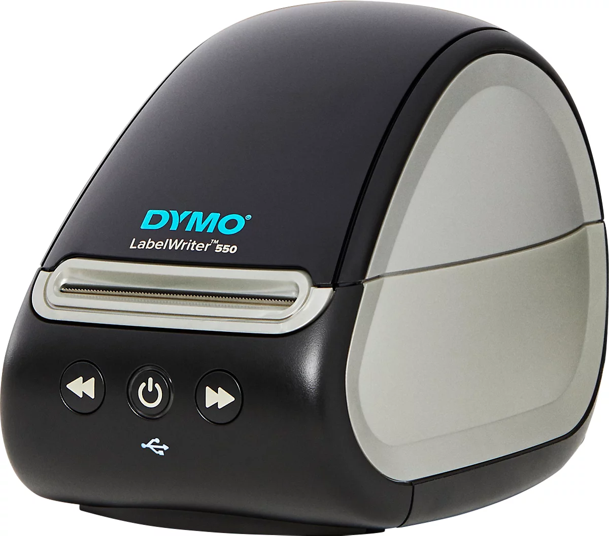 Etikettendrucker DYMO® LabelWriter™ 550, Thermodirektdruck, 300 x 300 dpi, 62 Etiketten/min, Auto-Erkennungsfunktion, USB, inkl. Etiketten