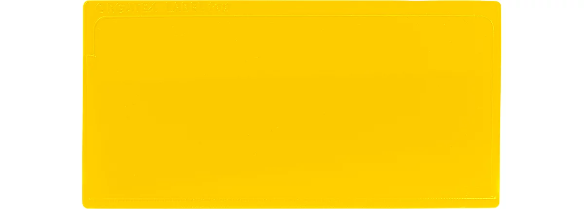 Etikettenhoes Label PLUS, magnetisch, 80x160, geel