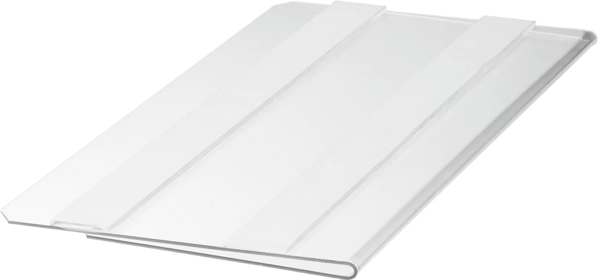 Etikettentasche Durable Hard Cover, B 150 x H 67 mm, selbstklebend, mit Permanent-Klebestreifen, rückstandsfrei ablösbar, PET Hartfolie, transparent
