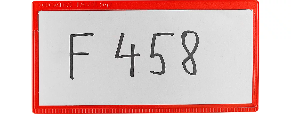 Etikettentasche Label PLUS, magnetisch, 50x110, rot