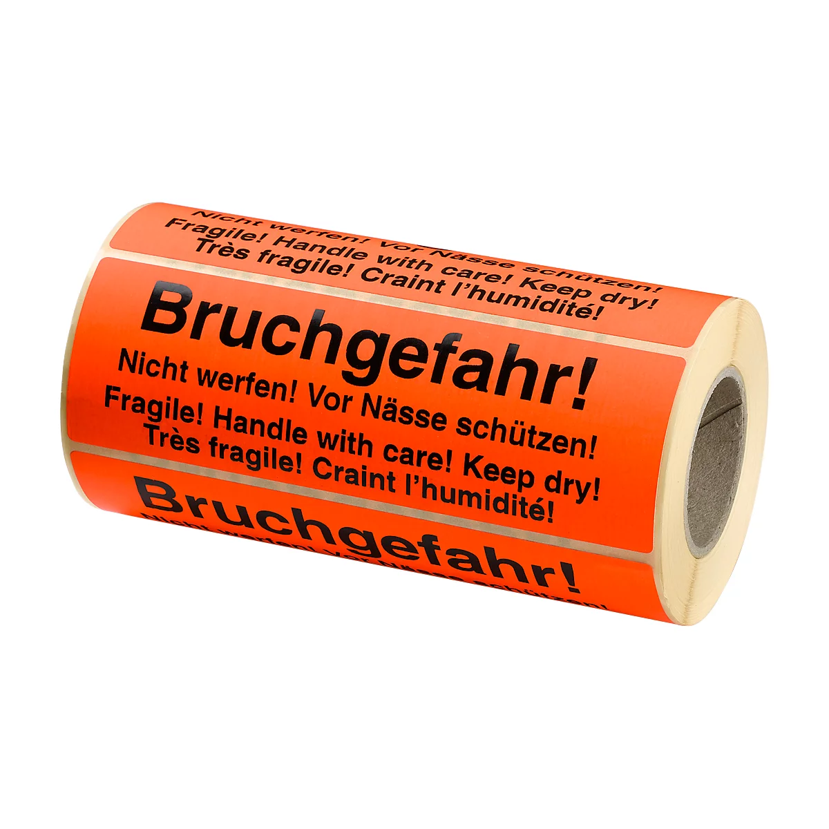 Etiquetas de advertencia, "Bruchgefahr!" [riesgo de rotura], 500 piezas