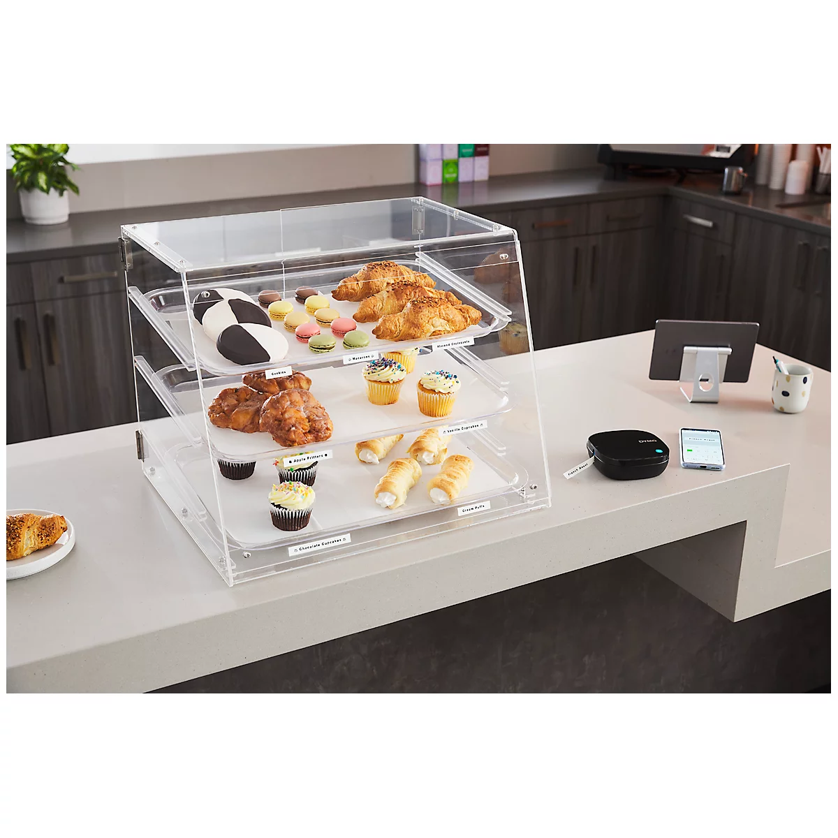Etiqueteuse DYMO LetraTag® 200B, largeur d'étiquette jusqu'à 12 mm, impression thermique directe, 160 dpi, Bluetooth® Wireless Tech, L 120 x l 120 x H 45 mm