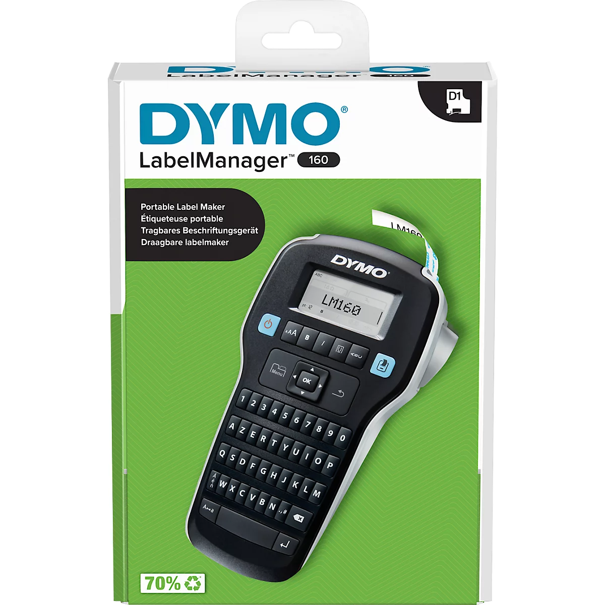 Étiqueteuse Labelmanager 160P DYMO, AZERTY 