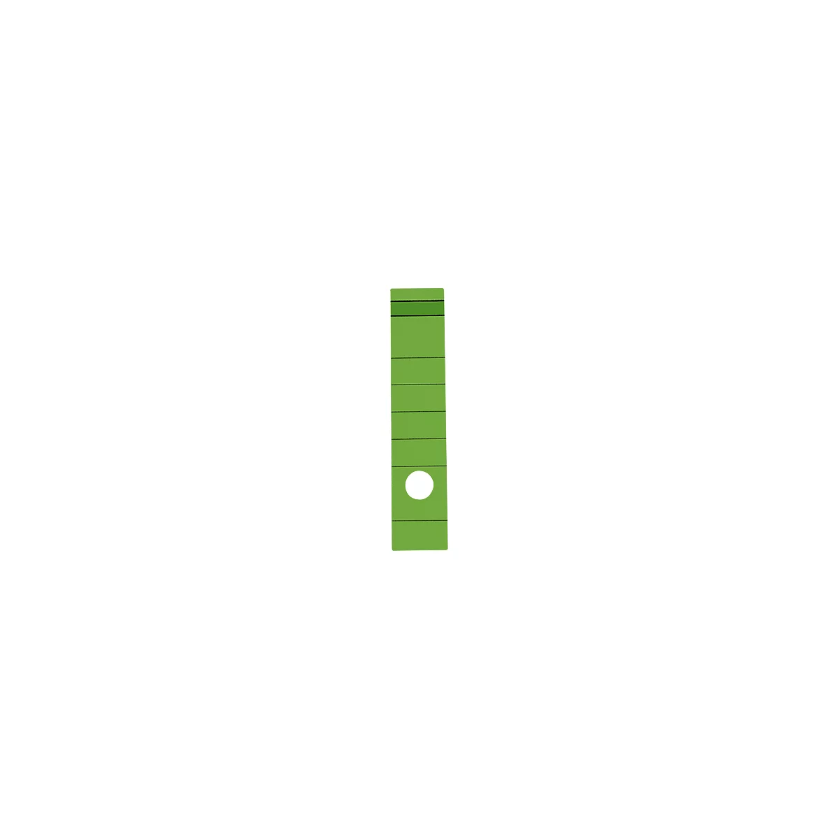 Étiquette pour classeur, largeur de tranche 60 mm, autocollant, 10 p., vert