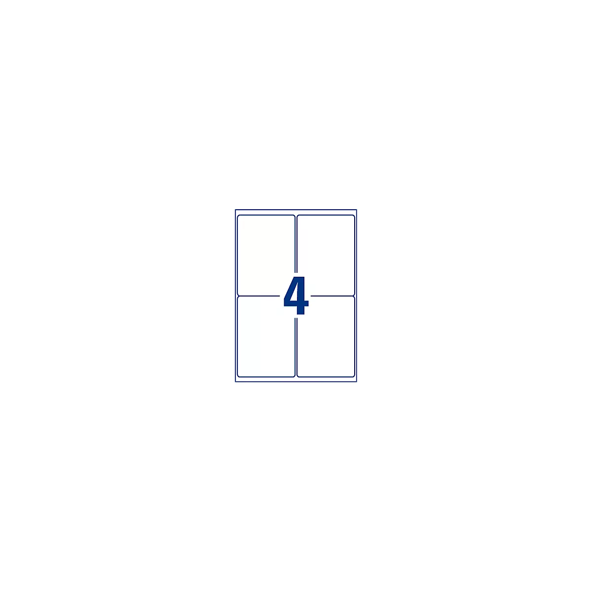Étiquettes d'envoi du formulaire d'objectif AVERY®, 99,1 x 143,5 mm, 300 feuilles, blanc