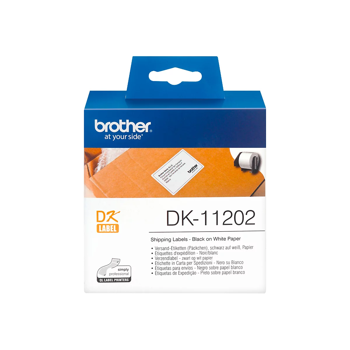 Étiquettes d'expédition DK-11202 Brother, 62 x 100 mm, 300 p.