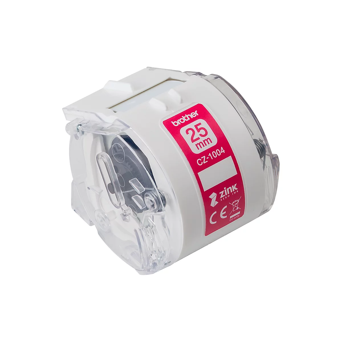 Étiquettes en rouleaux pour Brother VC-500W, autocollant, L 5000 mm x l. 25 mm