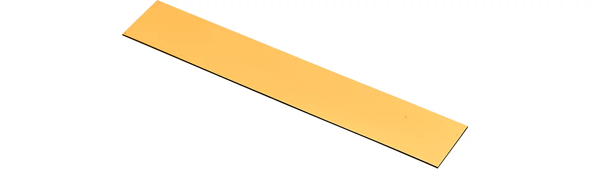 Étiquettes magnétiques pour rayonnage, 60 x 200 mm, jaune