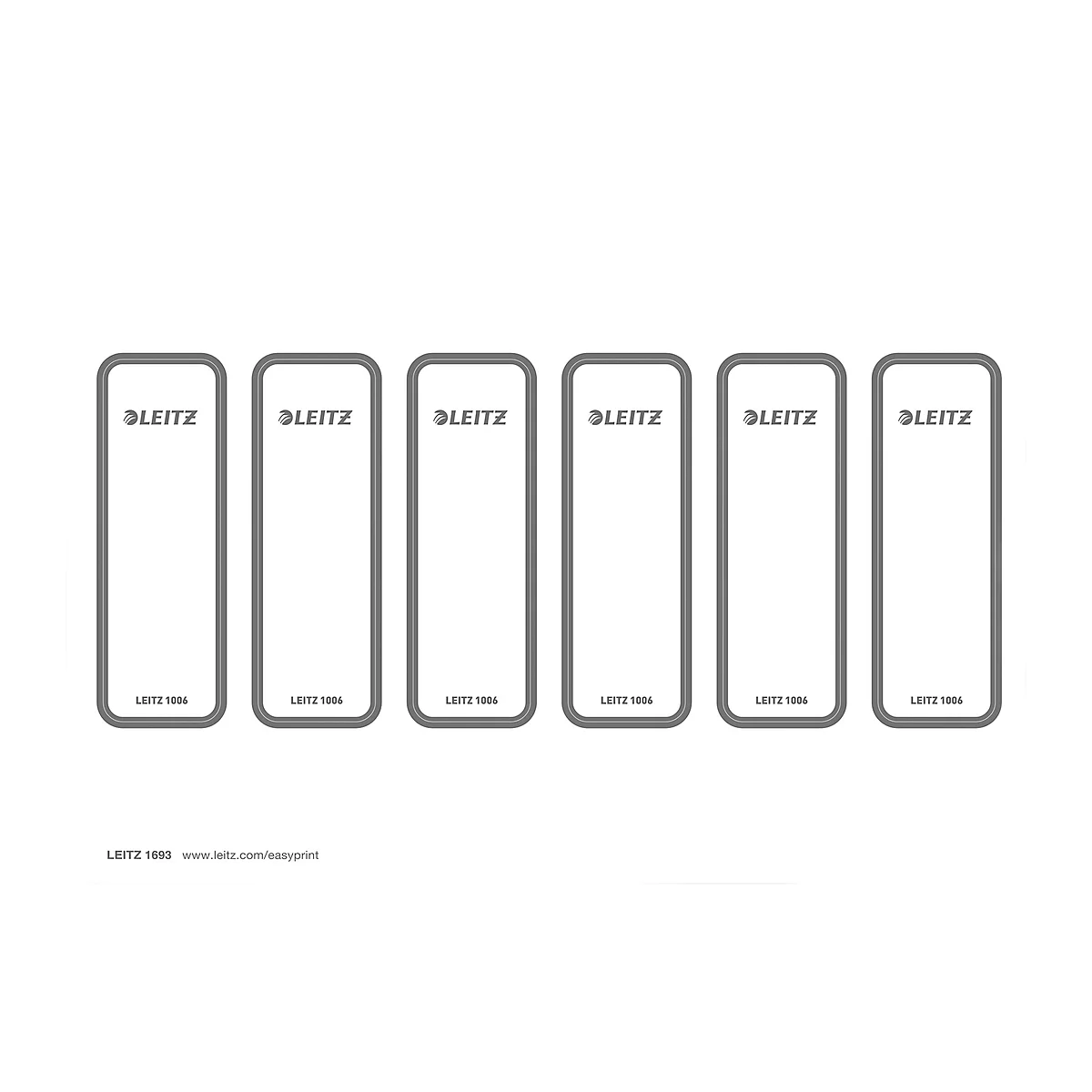 Étiquettes pour classeurs WOW/Style Leitz®, largeur de tranche 50 mm, autocollant, 60 unités