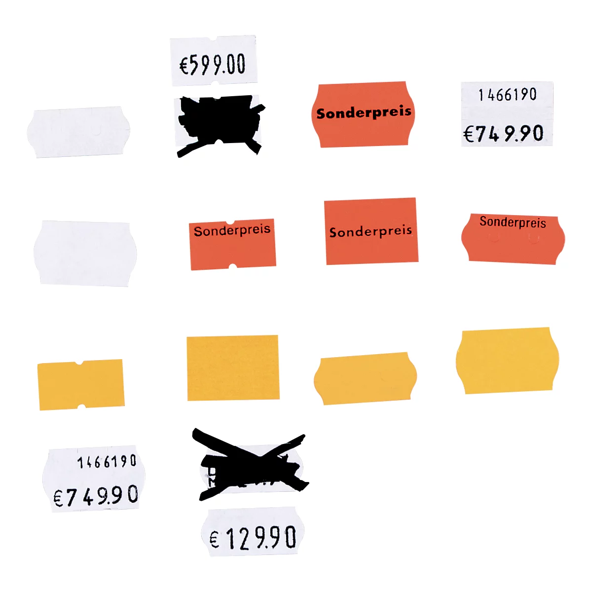 Étiquettes rectangulaires