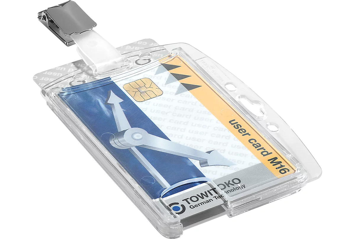 DURABLE Porte-carte RFID Boîte rigide avec clip pour 1 carte d