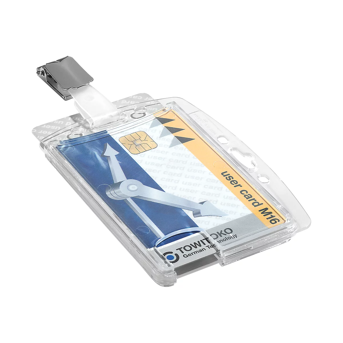 DURABLE Porte-carte RFID Boîte rigide avec clip pour 1 carte d