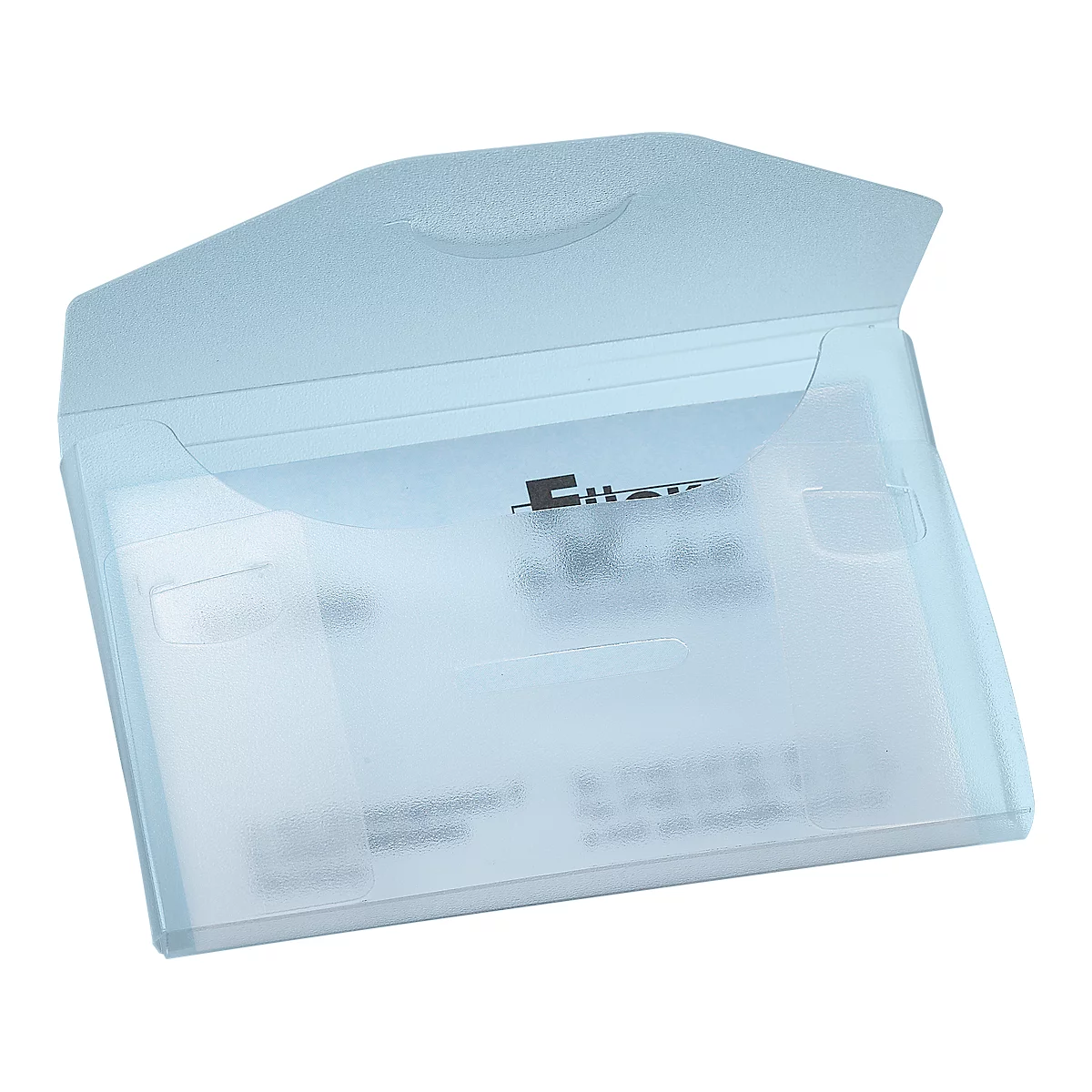 Étui pour cartes de visite-Etui PP EICHNER, pour 20 cartes de visite, blanc translucide