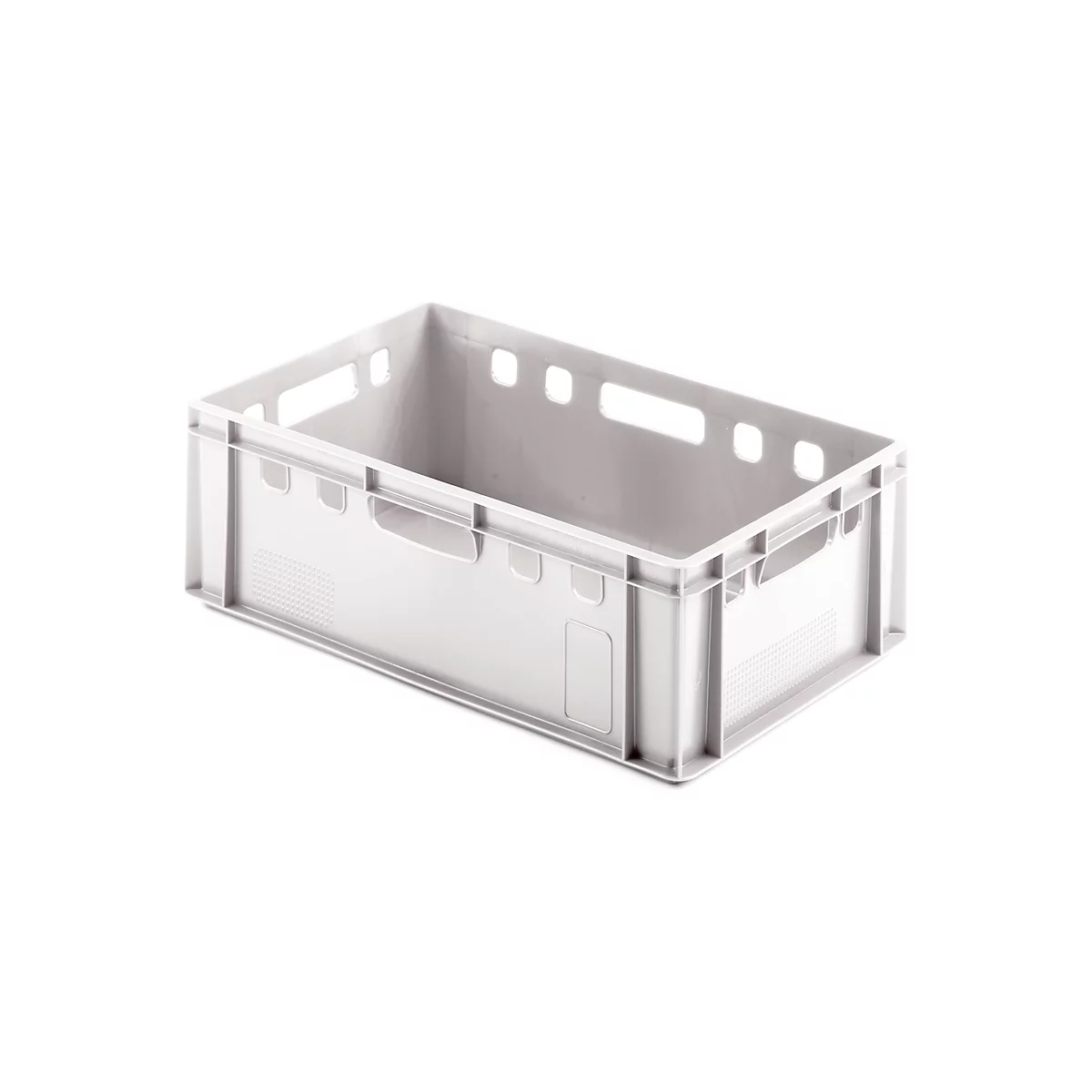 Euro Box Fleischkasten, lebensmittelecht, Inhalt 35,3 L, geschlossene Version, weiß