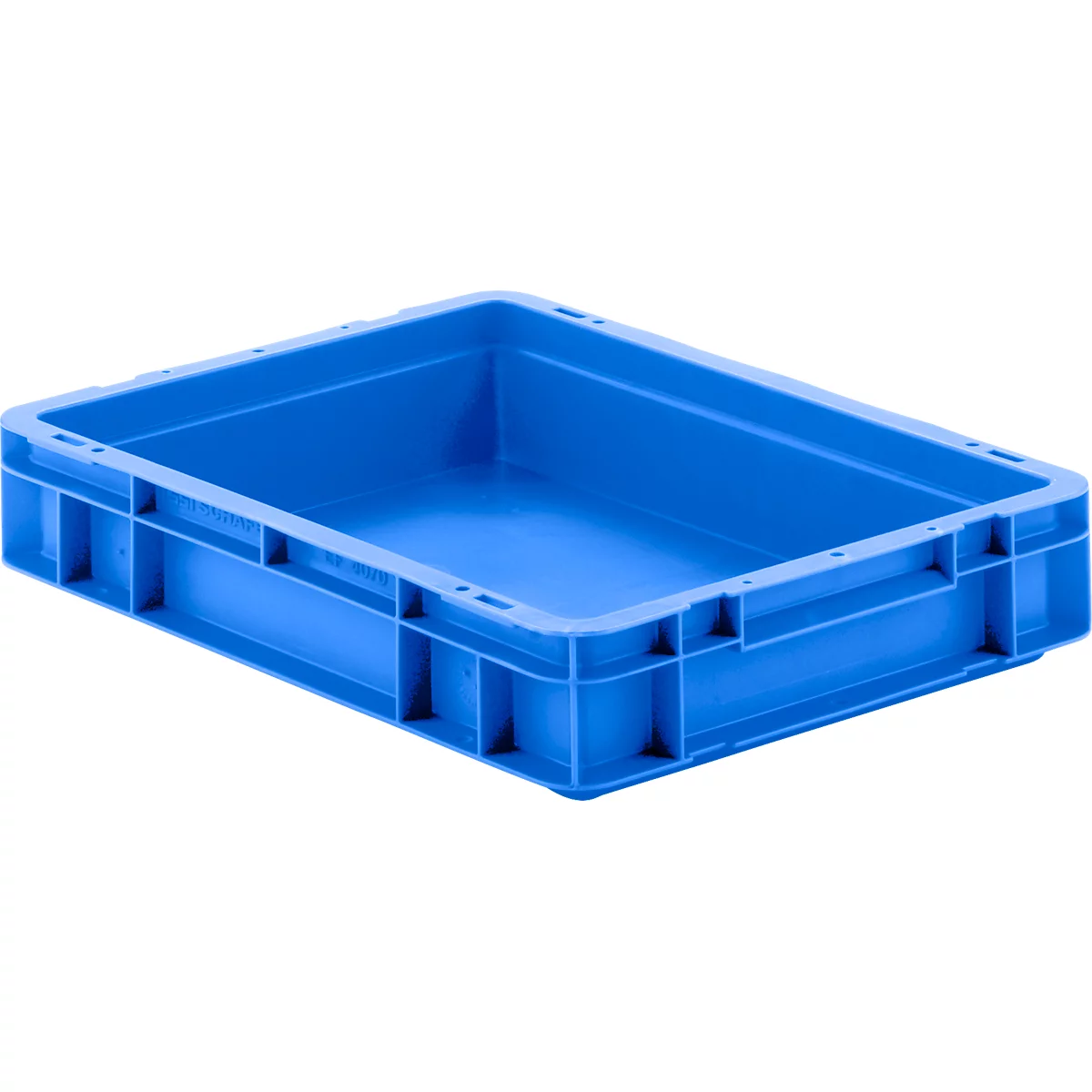 Euro Box Serie EF 4070, aus PP, Inhalt 6,9 L, geschlossene Wände, Unterfassgriff, blau