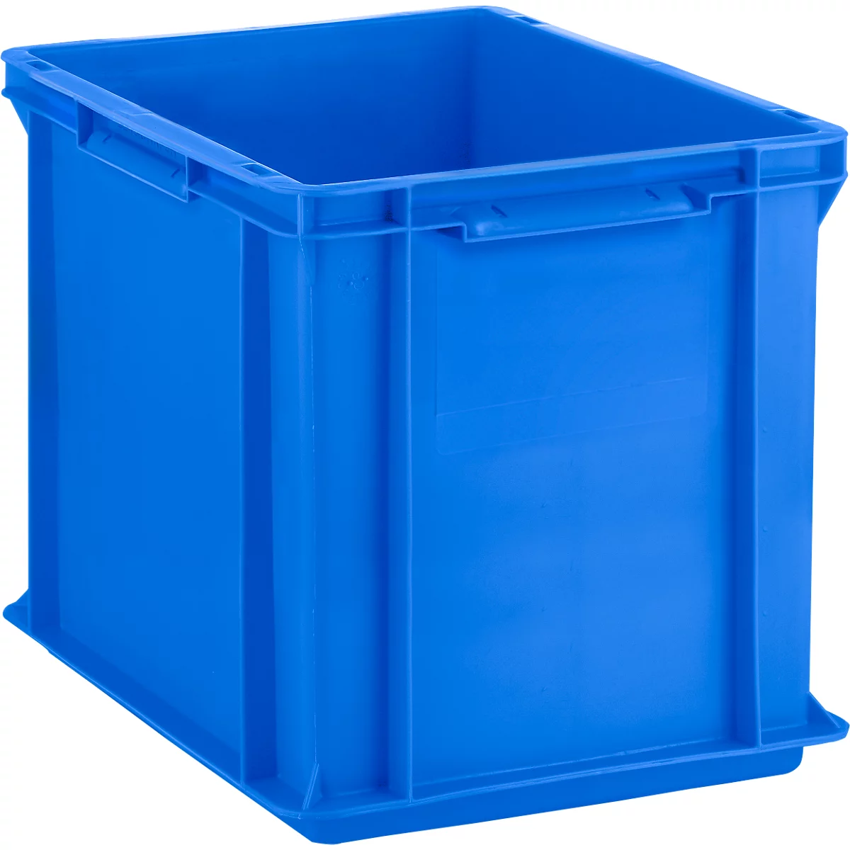 Euro Box Série EF 4320, en PP, capacité 29,5 L, parois fermées, poignée sous le couvercle, bleu