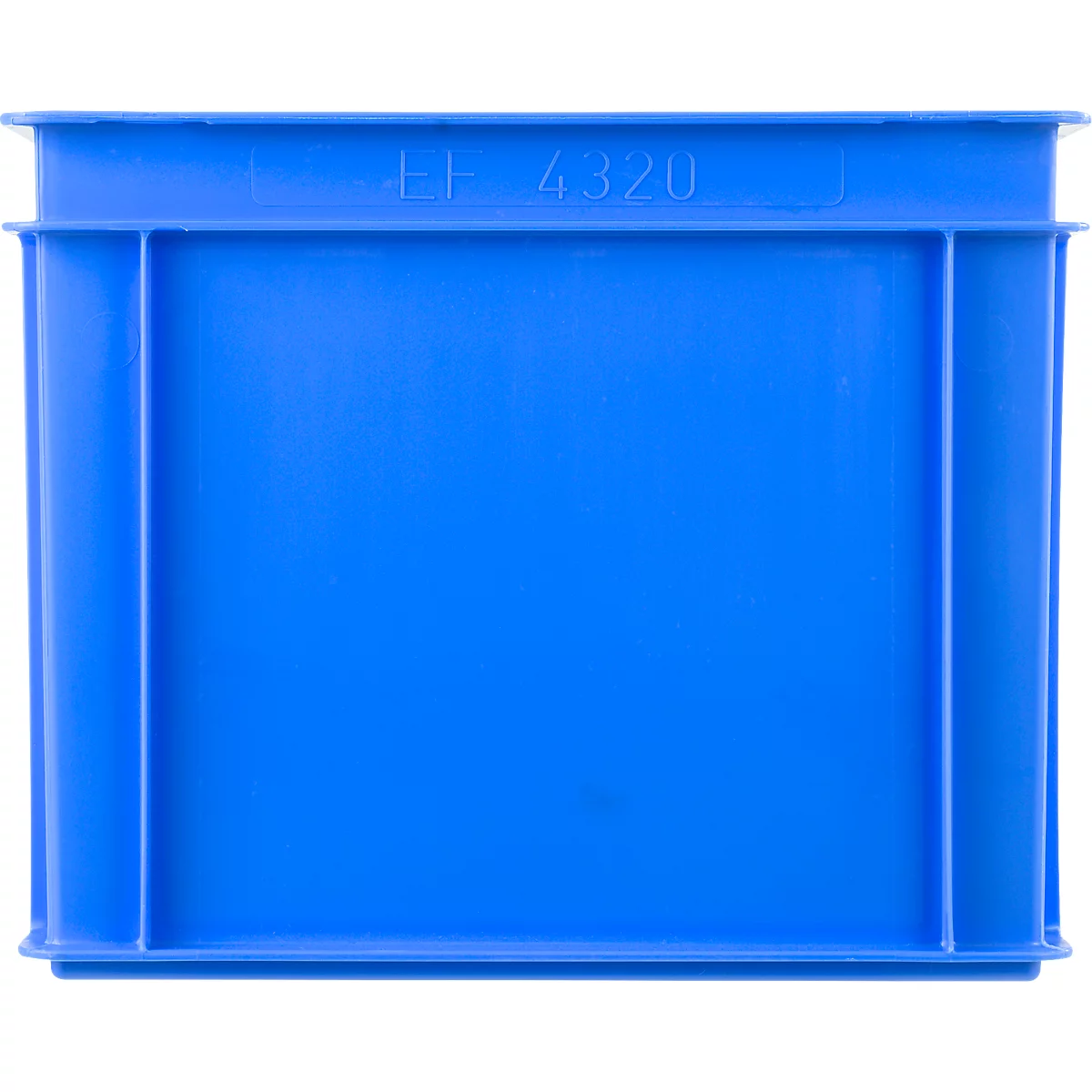 Euro Box Série EF 4320, en PP, capacité 29,5 L, parois fermées, poignée sous le couvercle, bleu