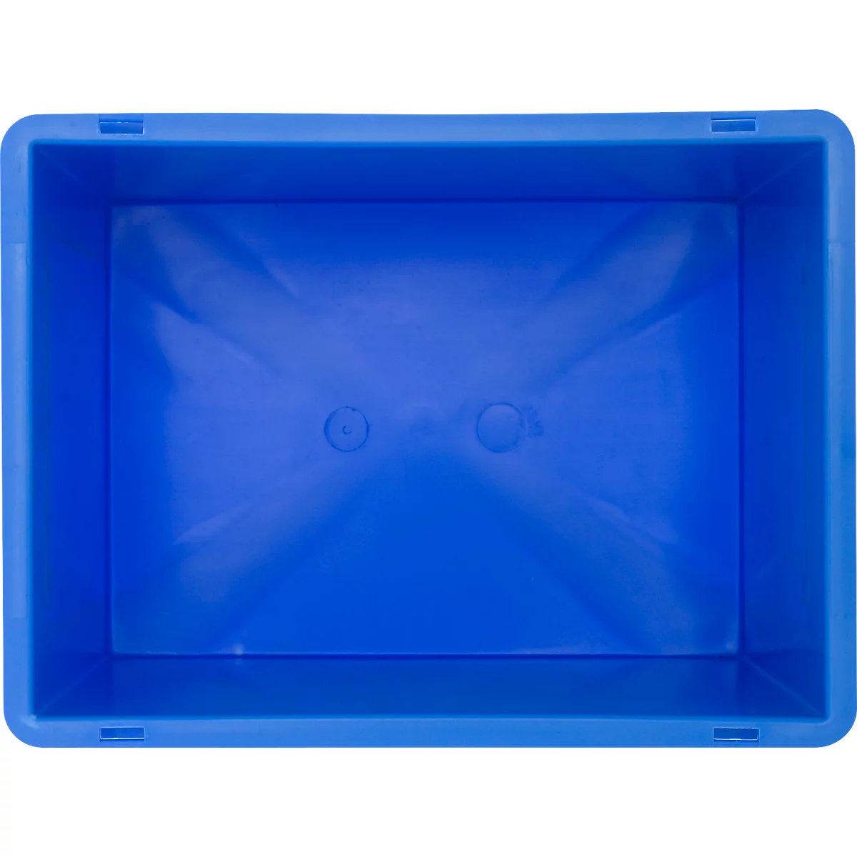Euro Box Série EF 4320, en PP, capacité 29,5 L, parois fermées, poignée sous le couvercle, bleu