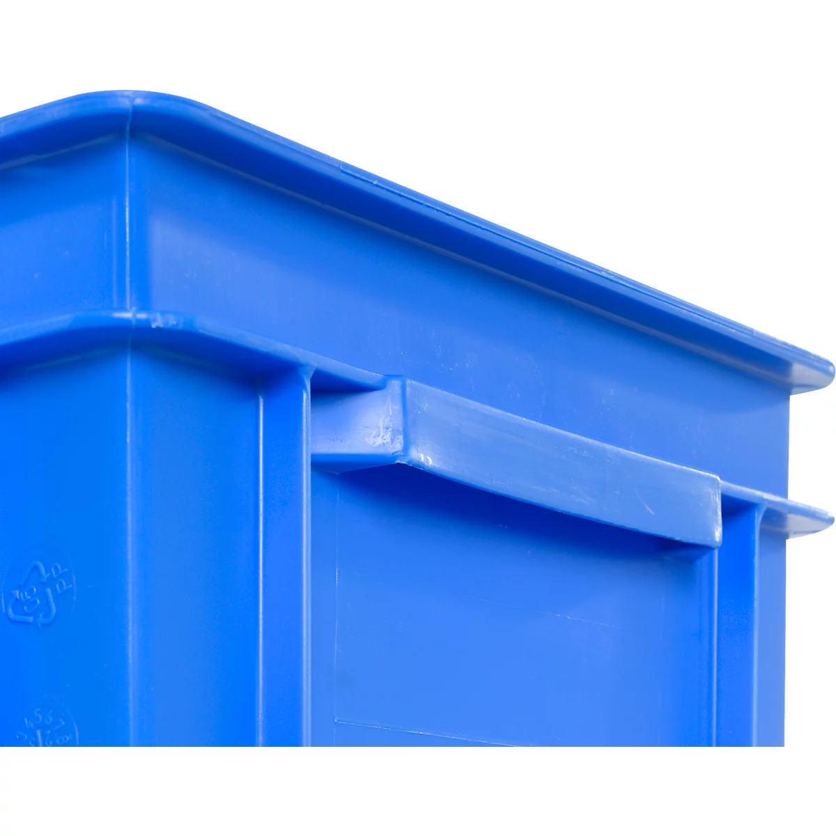 Euro Box Série EF 4320, en PP, capacité 29,5 L, parois fermées, poignée sous le couvercle, bleu