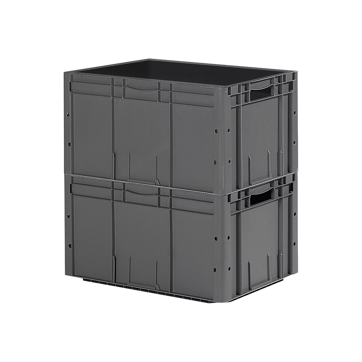 Euro Box Serie LTF 6320, PP, L 600 x B 400 x H 320 mm, 62,7 l, bis 30 kg, 10 Stück + gratis Rollrahmen