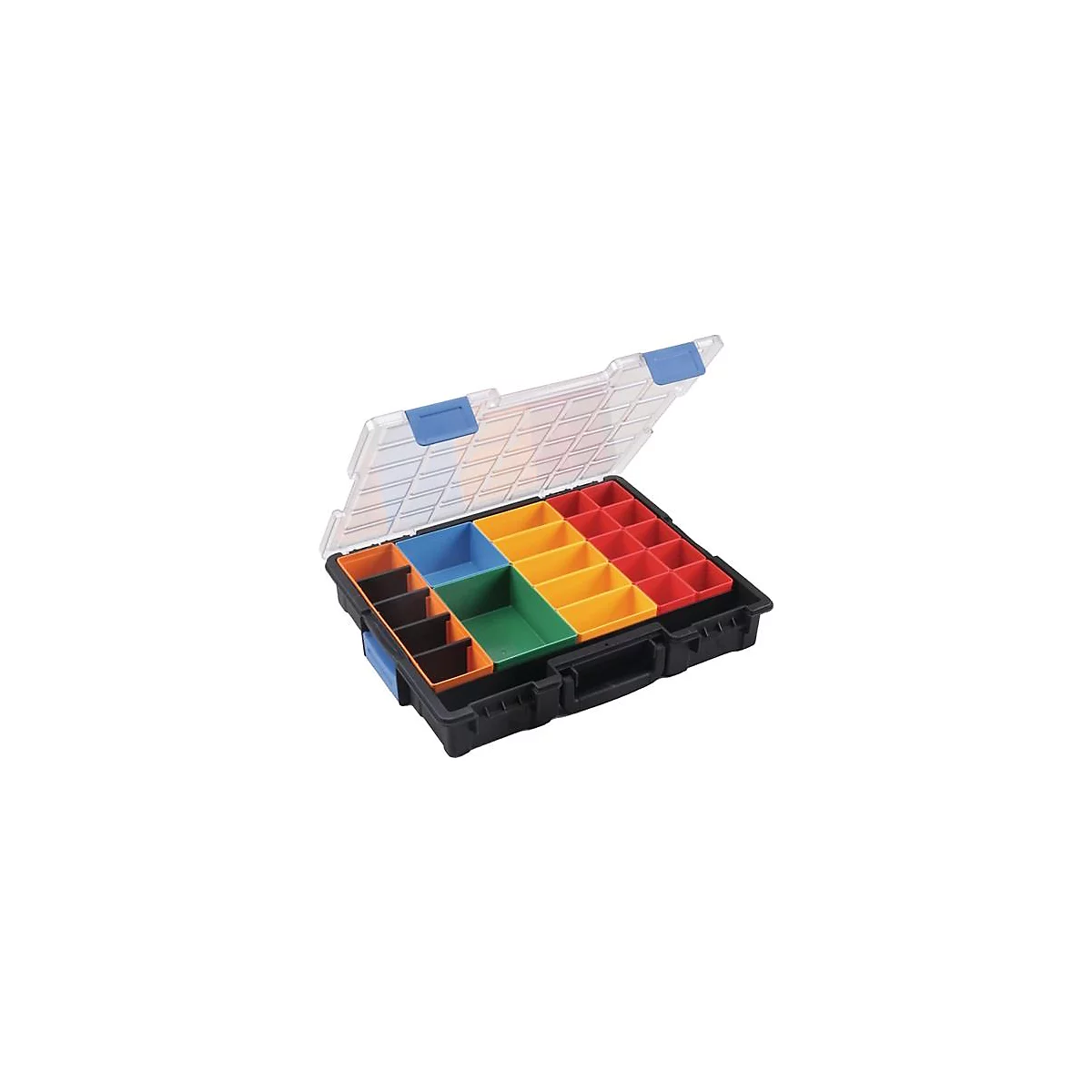 Euro Plus Pro assortimentsdoos B440xD355xH76mm 23 compartimenten 4 verdelers