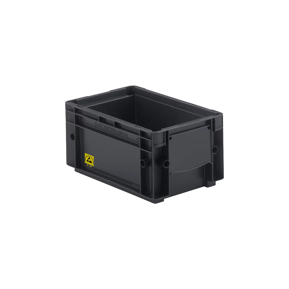 Eurobak R-KLT 3115, kunststof, B 300 x D 200 mm, tot 20 kg, zwart geleidend