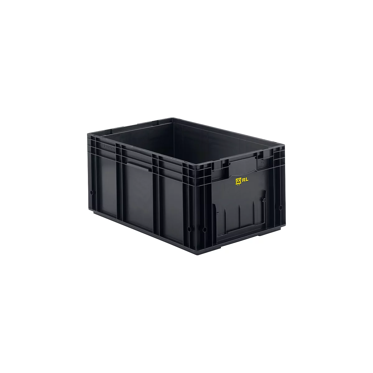 Eurobak R-KLT 6080, kunststof, B 600 x D 400 mm, tot 20 kg, zwart geleidend