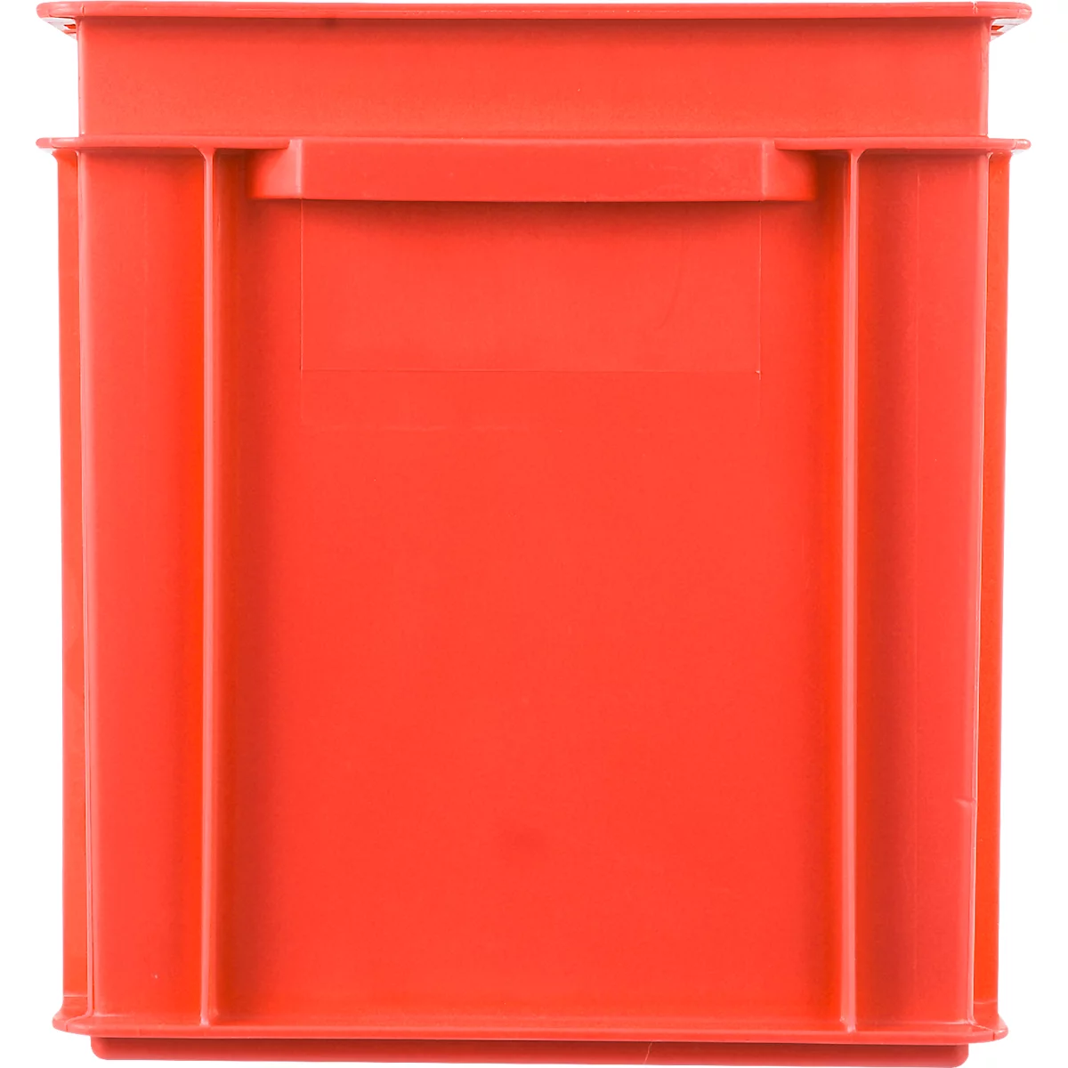 Eurobox serie EF 4320, de PP, capacidad 29,5 litros, paredes cerradas, asa inferior, rojo