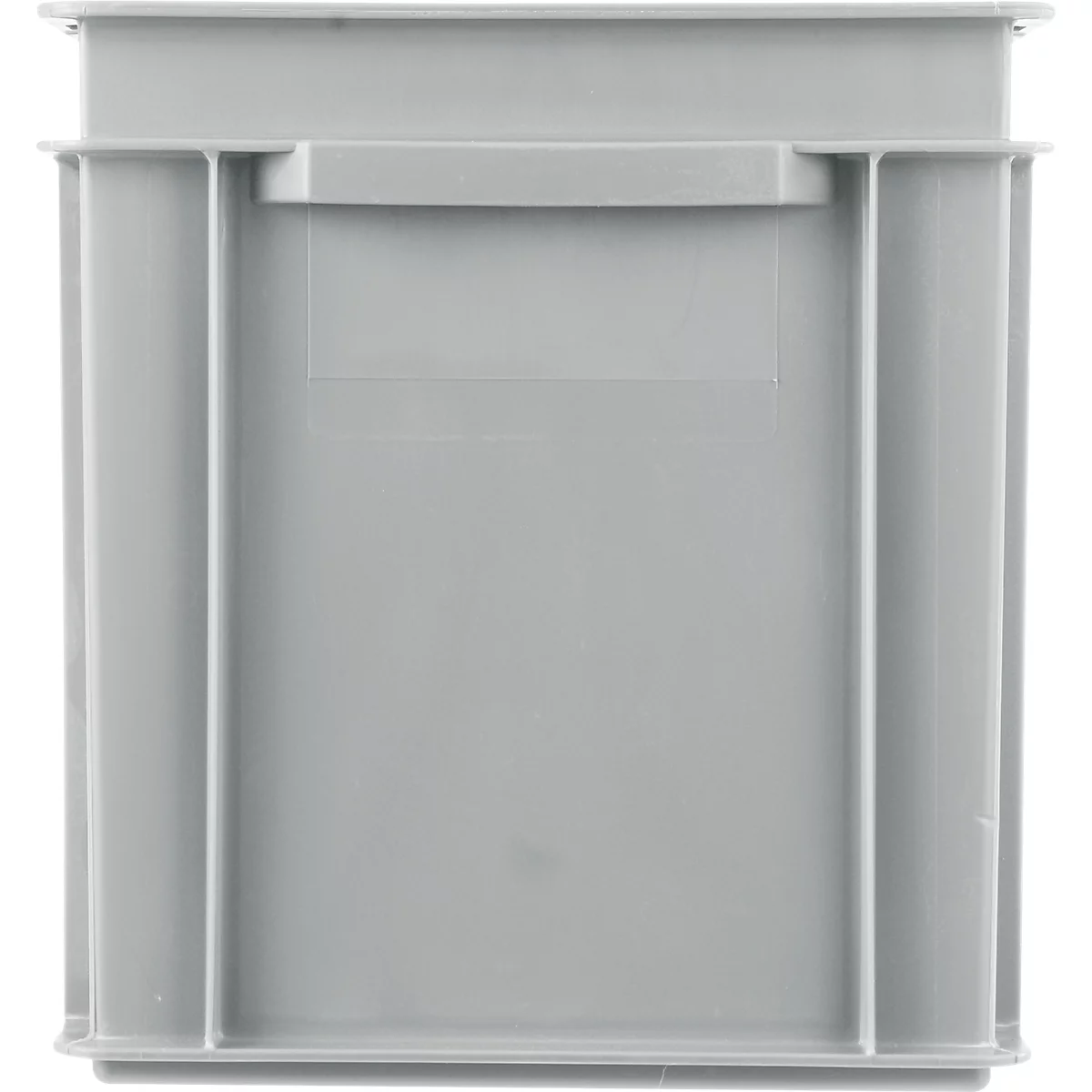 Eurobox-serie EF 4320, gemaakt van PP, inhoud 29,5 L, gesloten wanden, bodemgreep, grijs