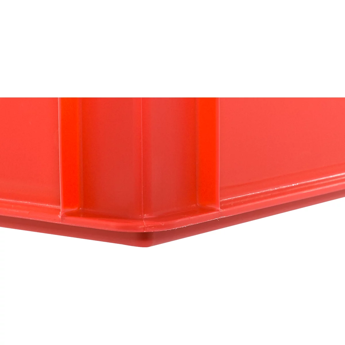 Eurobox-serie EF 4320, gemaakt van PP, inhoud 29,5 liter, gesloten wanden, bodemgreep, rood