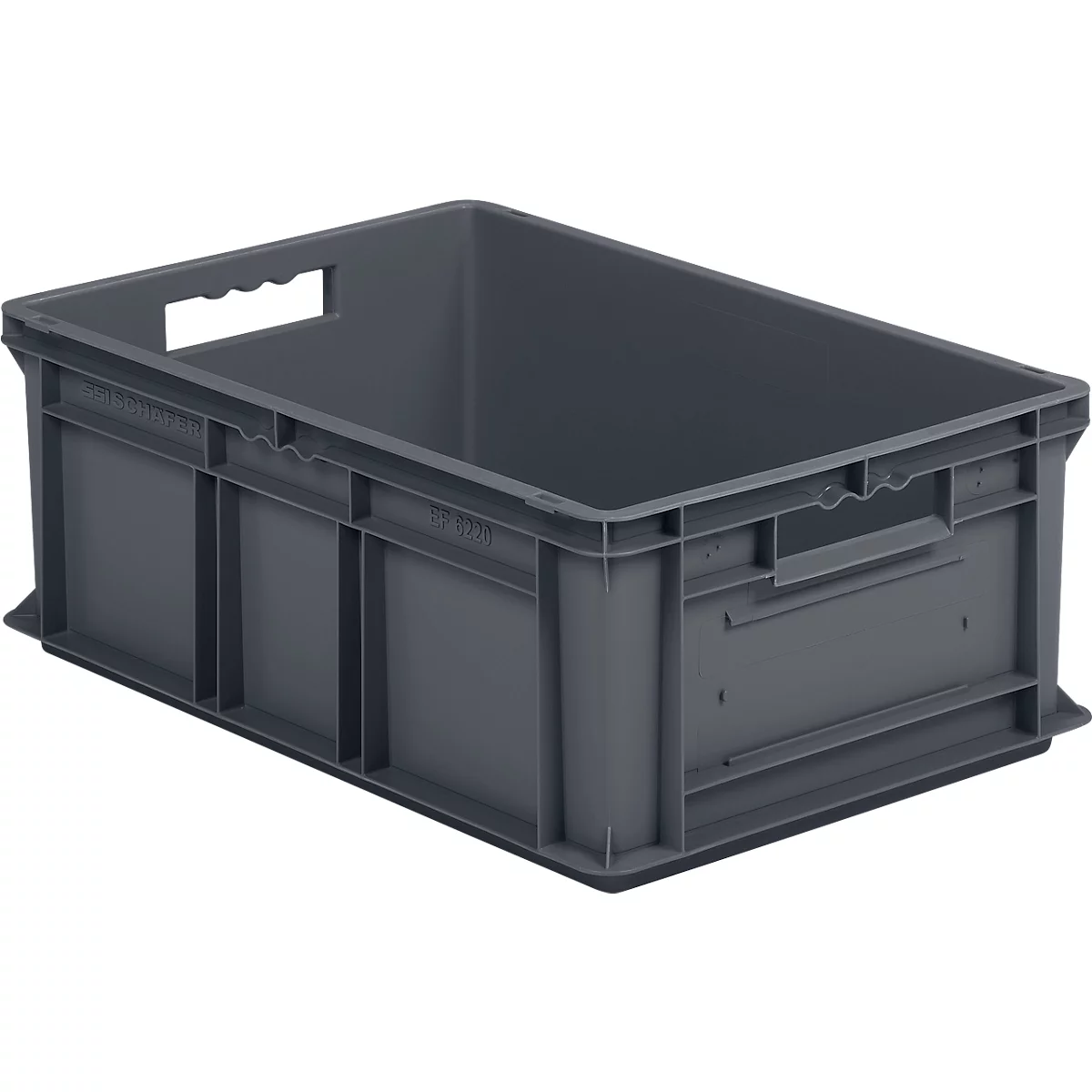 Eurobox SSI Schaefer EF 6220, fermé, polypropylène, L 600 x P 400 x H 220 mm, 43,5 l