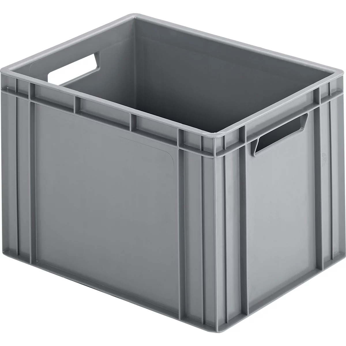 Eurokasten Ringoplast, für Fachwerkeinsätze geeignet, geschlossen, mit 2 Durchgriffen, B 400 x T 300 x H 273 mm, grau