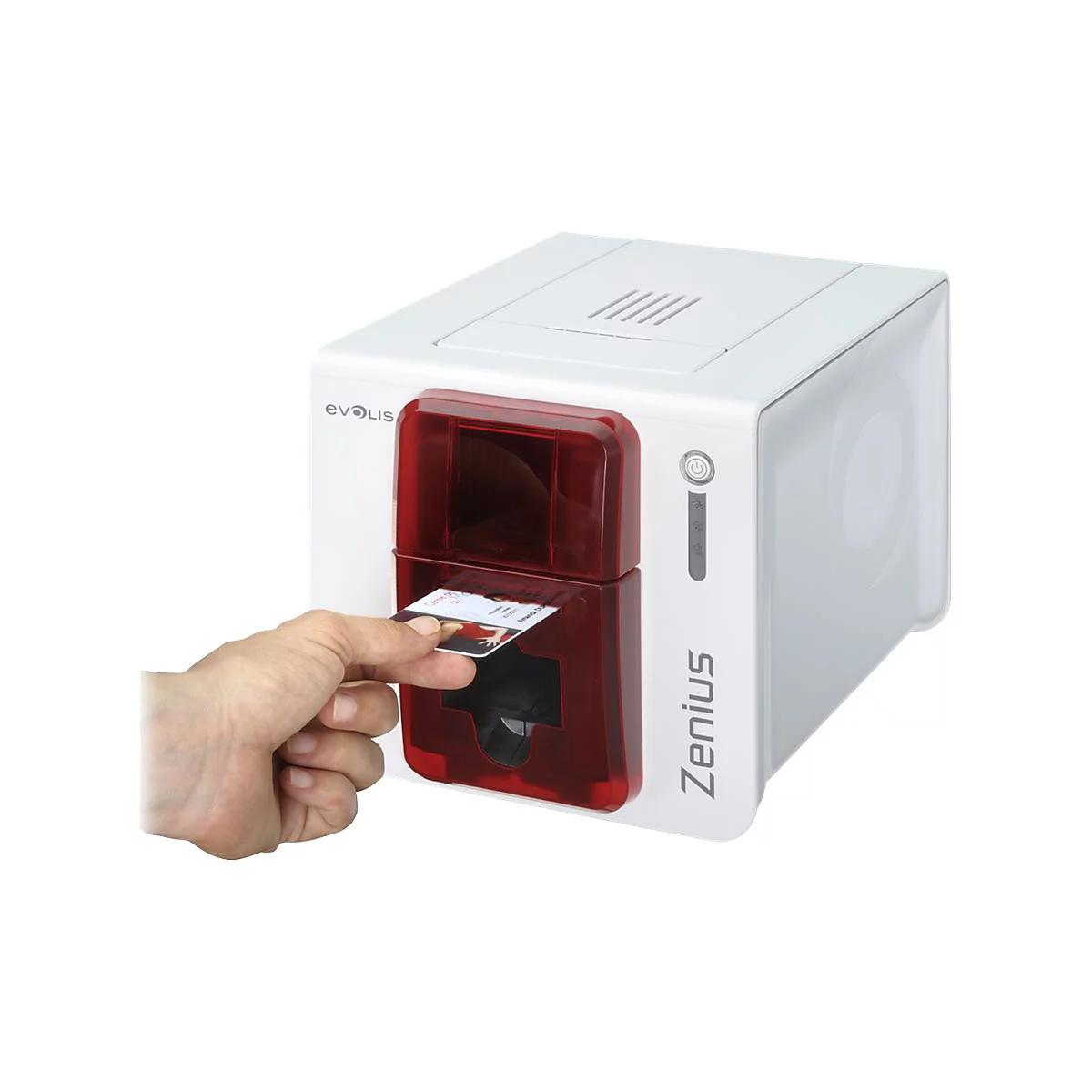 Evolis Zenius Classic line - Plastikkartendrucker - Farbe - Thermosublimation/thermische Übertragung - CR-80 Card (85.6 x 54 mm) - bis zu 500 Karten/Stunde (einfarbig)/ bis zu 150 Karten/Stunde (Farbe)
