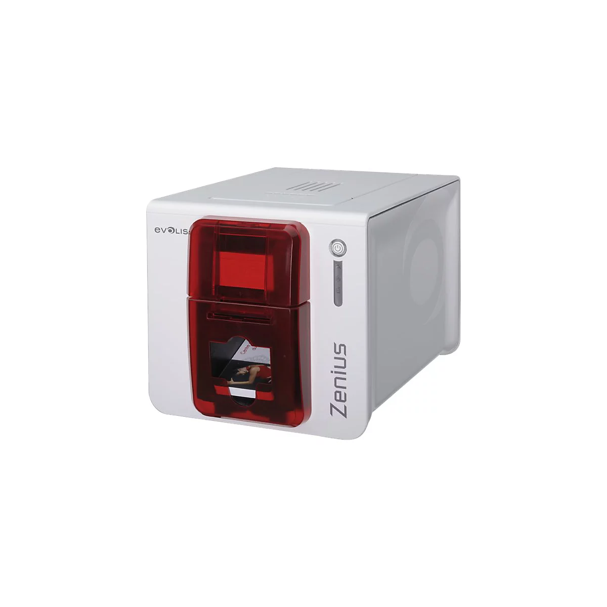 Evolis Zenius Classic line - Plastikkartendrucker - Farbe - Thermosublimation/thermische Übertragung - CR-80 Card (85.6 x 54 mm) - bis zu 500 Karten/Stunde (einfarbig)/ bis zu 150 Karten/Stunde (Farbe)