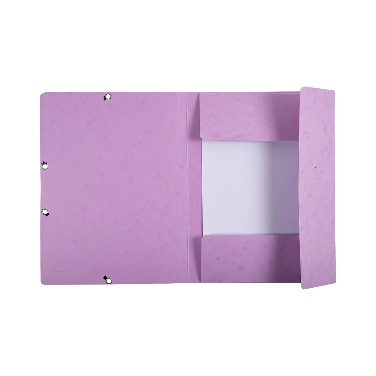 Exacompta Aquarel map, formaat A4, B 240 x H 320 mm, 3 flappen, rugetiket, elastische sluiting, FSC® karton, mauve