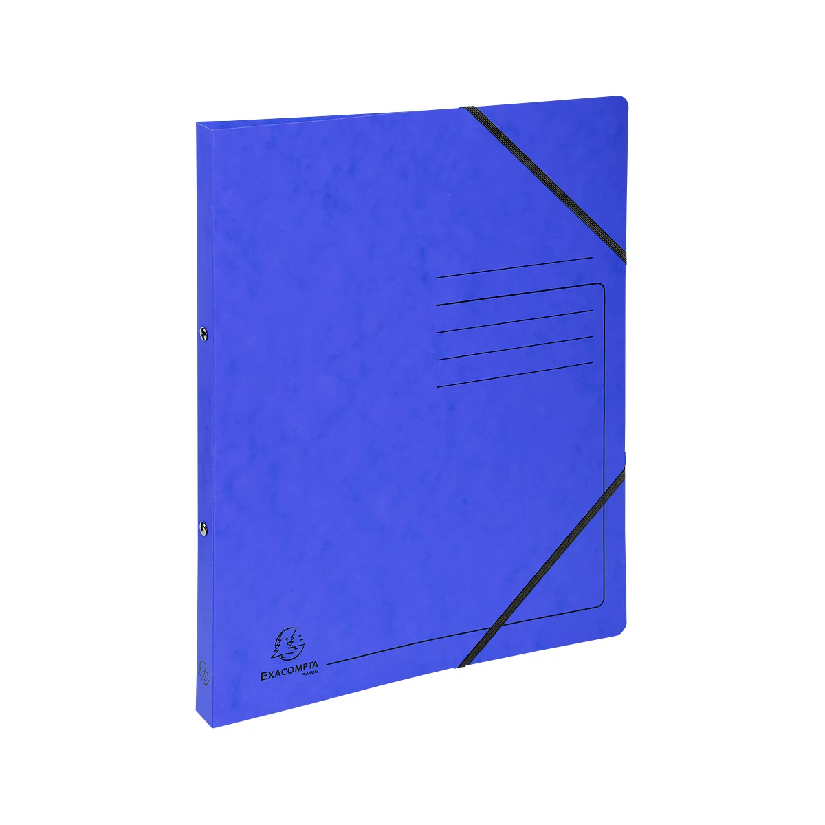 Exacompta classeur à anneaux, DIN A4, 2 anneaux ronds, largeur du dos 20 mm, bleu