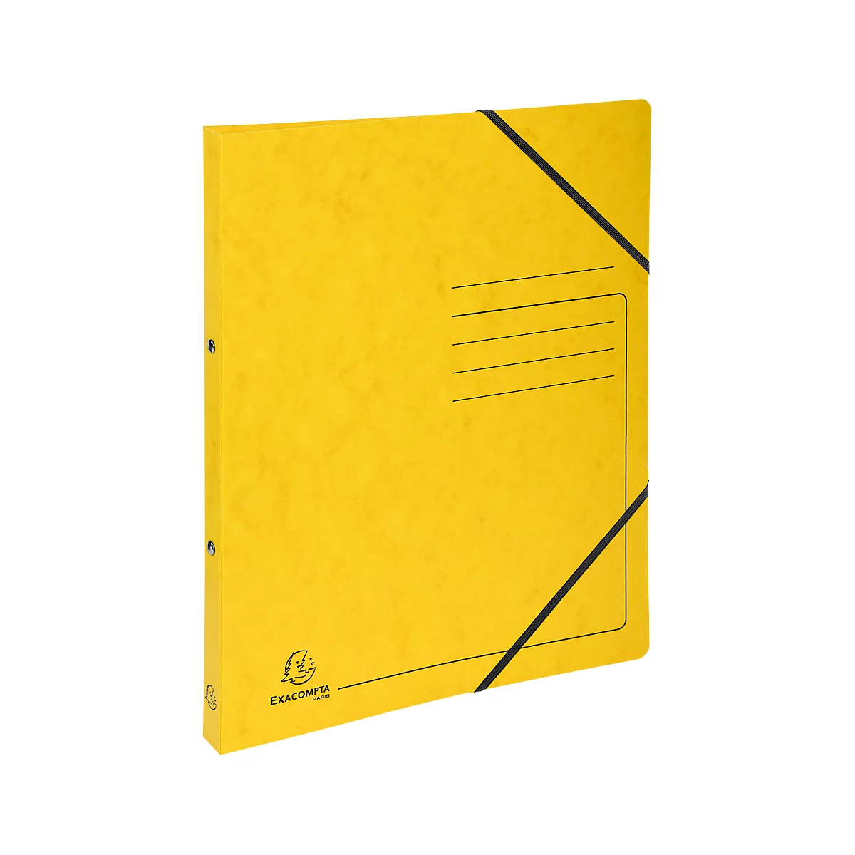 Exacompta classeur à anneaux, DIN A4, 2 anneaux ronds, largeur du dos 20 mm, jaune
