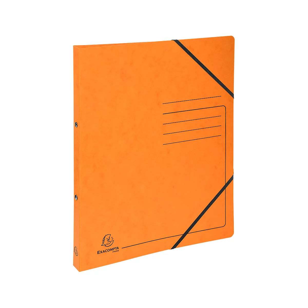 Exacompta classeur à anneaux, DIN A4, 2 anneaux ronds, largeur du dos 20 mm, orange