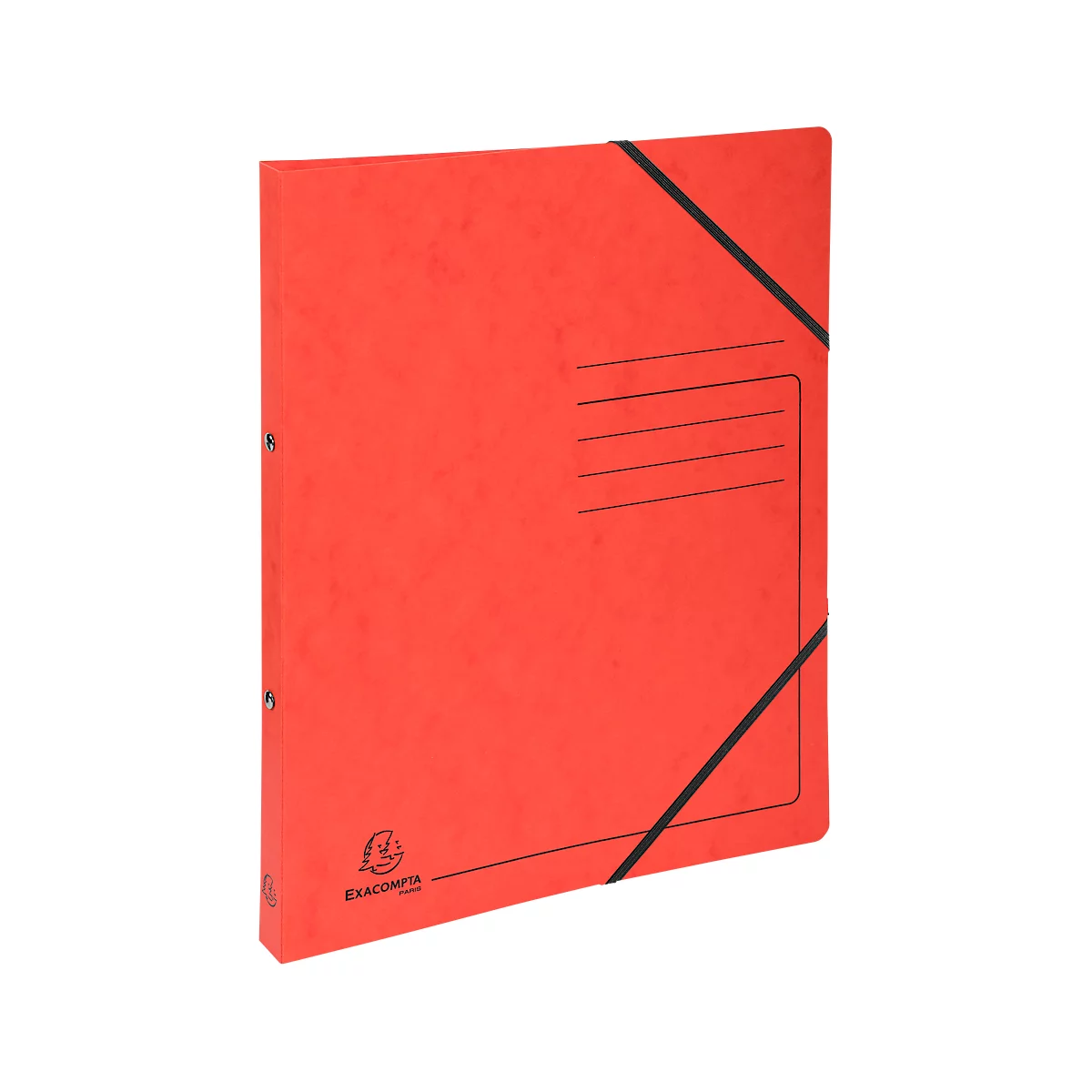 Exacompta classeur à anneaux, DIN A4, 2 anneaux ronds, largeur du dos 20 mm, rouge