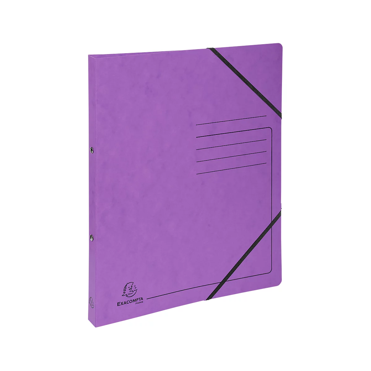 Exacompta classeur à anneaux, DIN A4, 2 anneaux ronds, largeur du dos 20 mm, violet
