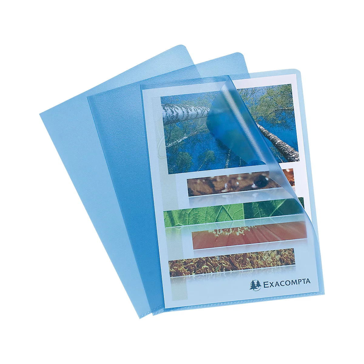 Exacompta documenthouder, DIN A4, gekorreld, 100 stuks, blauw