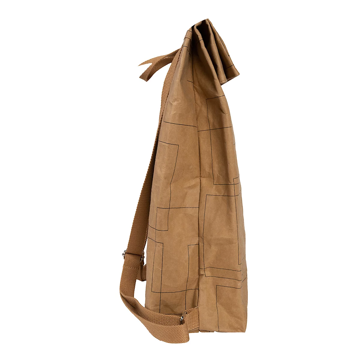 Exacompta Eterneco rugzak, in lederlook, voor laptops tot 14', documenten tot DIN A4, B 320 x D 130 x H 430 mm, papier, bruin